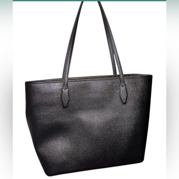 Kate Spade Black Leather Tote And Charm - Picture 5 of 8